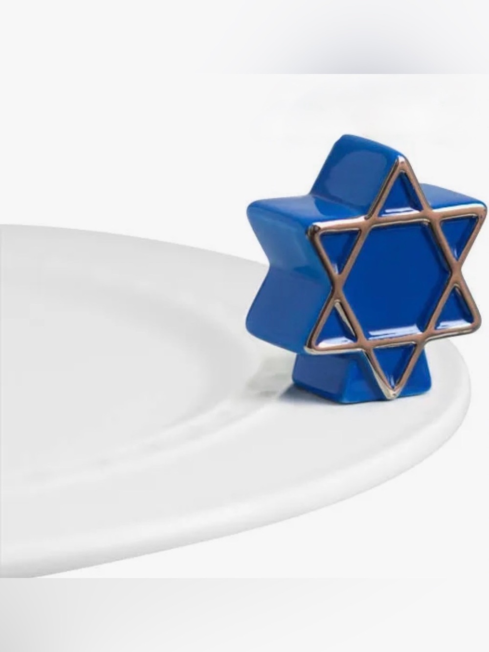 NEW Nora Fleming Star of David Mini hand-painted ceramic decorative piece. NWT